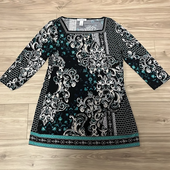 White House Black Market 3/4 Sleeve Tunic - Picture 3 of 5